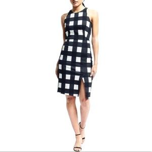 Banana Republic Black and White Checkered Dress